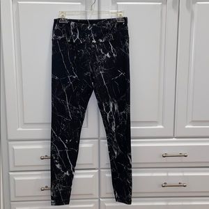 Marble Print Leggings